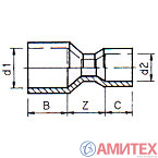 Редукция с 75мм на 63мм трубу