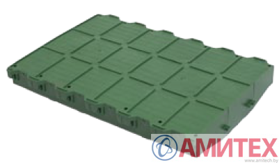 Пластиковая сплошная решетка для свиноматок 600х400 мм