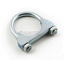 Зажим трубы 56 мм с ответным упором и двумя гайками