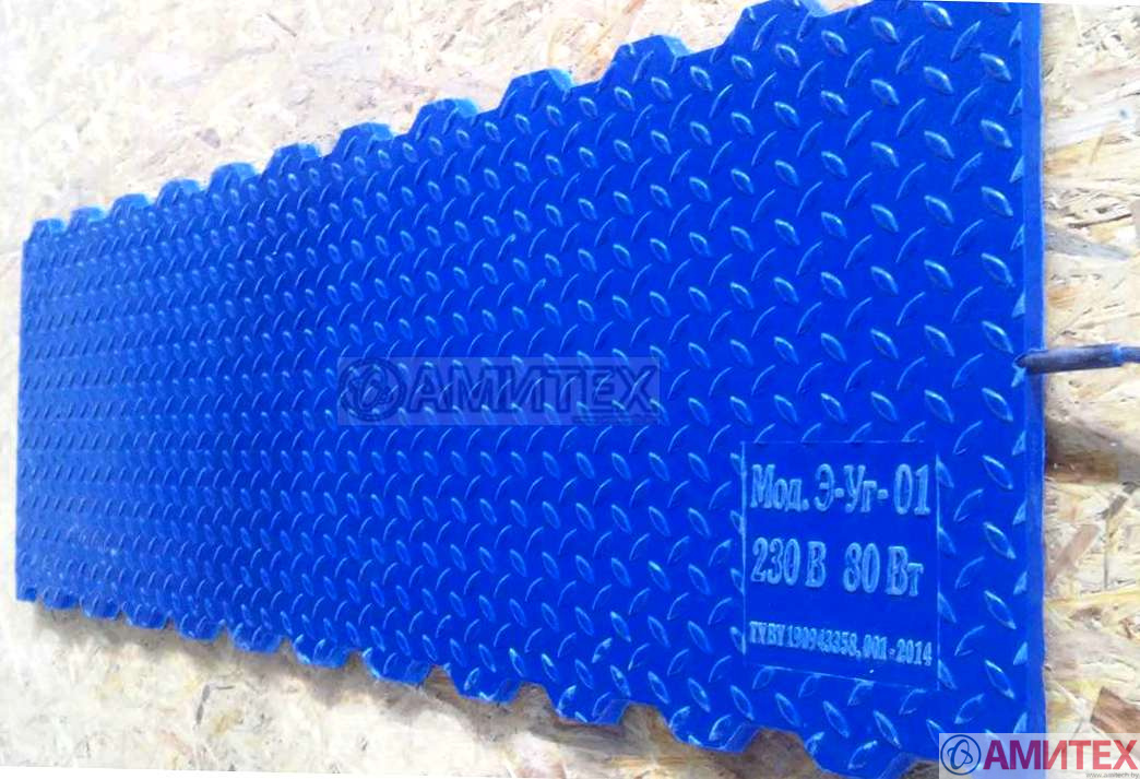 Коврик для обогрева свиней 1200х400х16