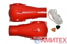 Переходник с кормовой трубы 56 мм с заслонкой