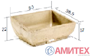 Корыто полимербетонное прямое одиночное  длиной 500мм