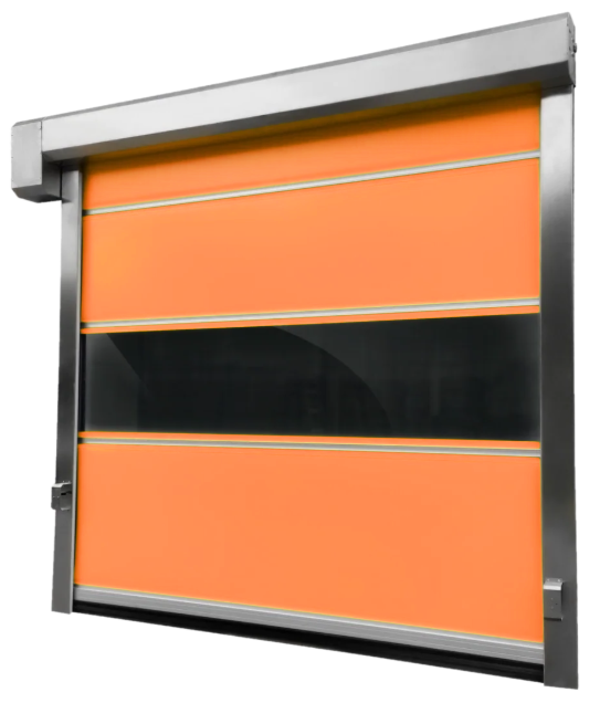 Скоростные рулонные ворота из прочного армированного ПВХ