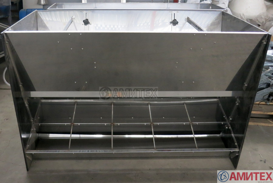 Кормовой аппарат ящичного типа для свиней 1200*300*750