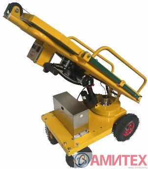 Стальная (с полимерным покрытием) самоходная тележка для перевозки туш животных весом до 300кг с двигателем 48В 900Вт