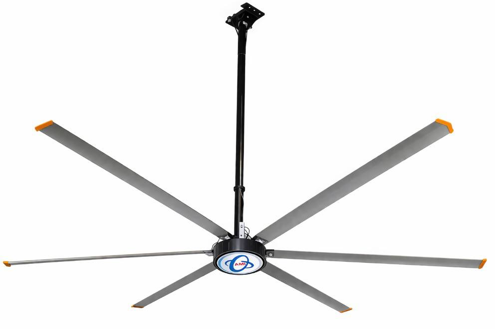 Бризовый 6-ти лопастной потолочный вентилятор, Ø 7300мм, 15500 м3/мин, 55 об/мин