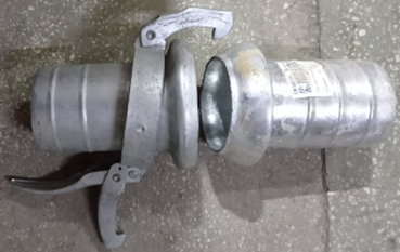 Пневмопереходник для бункера 4" (папа+мама)