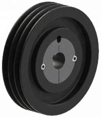 Шкив чугунный ведомый (большой) трехручейковый  нар.Ø253мм, вн.Ø25мм