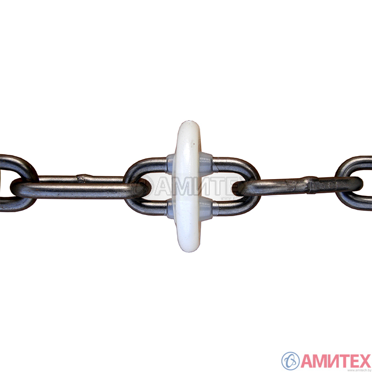 Цепь-шайба, закал. сталь, расстояние 71,5 мм, шайба 44 мм