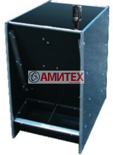 Кормовой аппарат ящичного типа двухсторонний для откорма на 2 кормоместа 300*750*1000мм, объемом 120 л, предназначен до 20 голов