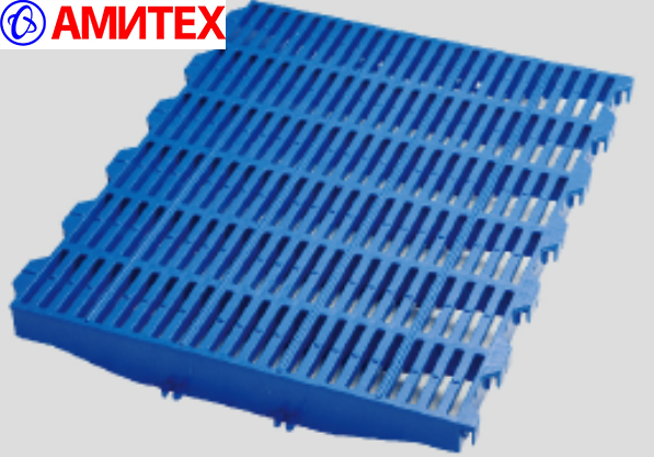 Пластиковая решетка для доращивания 600х500 мм (50% отверстий) с креплениями на лагу