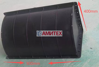 Колпак ветрозащитный черный усиленный. Габаритный размер 900*400 мм